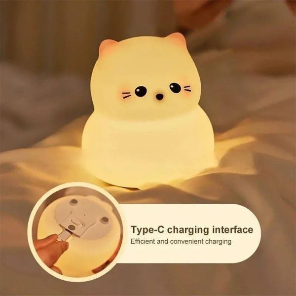 cat silicone sleep light