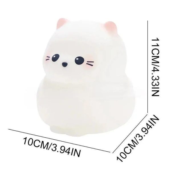 cat silicone night lamp