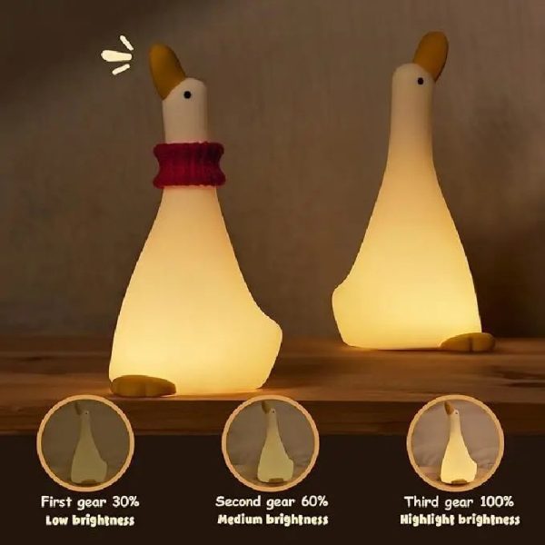 long neck duck silicone night light