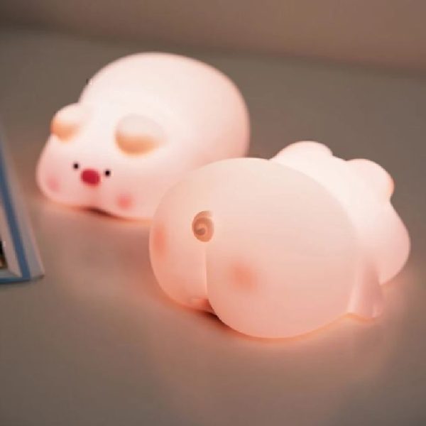 soft pig silicone sleep lamp