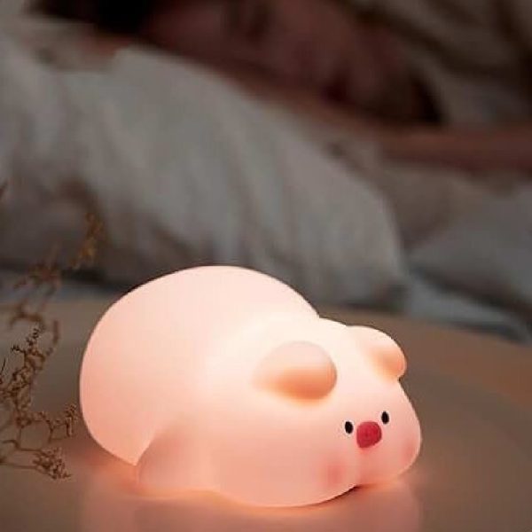 soft pig silicone sleep lamp