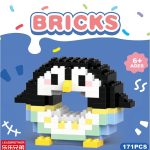 Lego Minifigure Donut Penguin Model