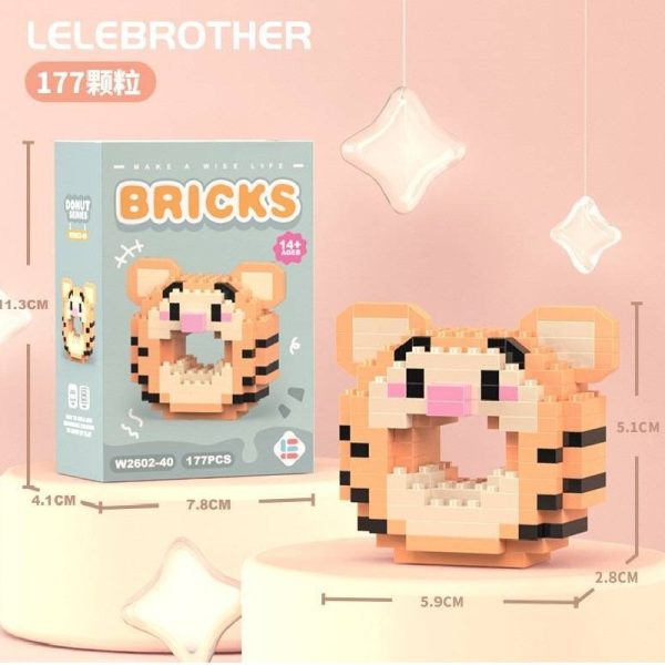 Lego Minifigure Donut Tiger (Tigre)