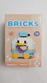 Lego minifigure Donald Duck Donut model
