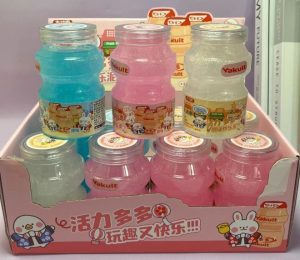 اسلایم ظرف بطری ژاپنی با بافت ژله‌ای و طراحی کیوت - فروشگاه Moochichi