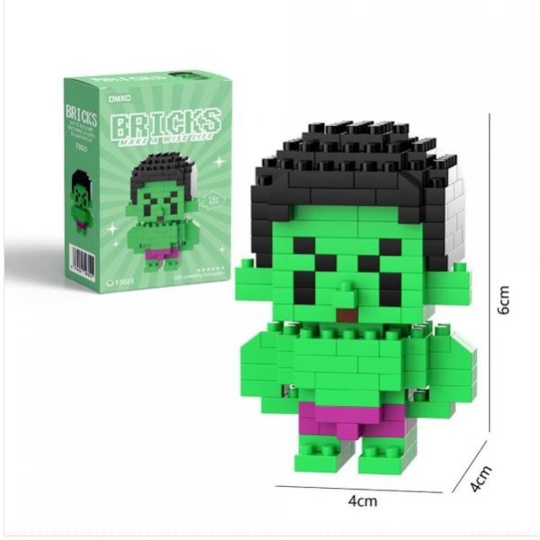 مینی فیگور لگویی هالک 150 قطعه از برند Bricks - فروشگاه Moochichi